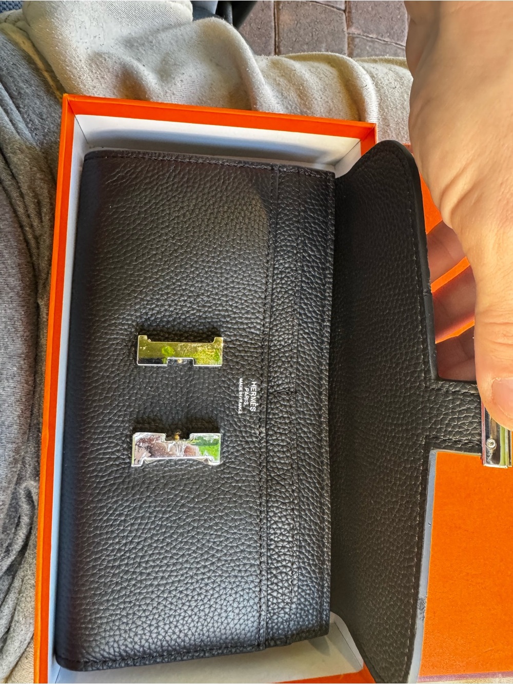 Hermes Leather Constance Wallet